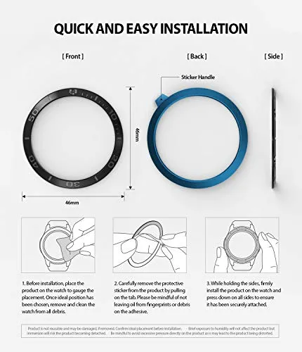 Bezel Styling for Galaxy Watch 46mm  -  GW-46-18  Stainless Steel