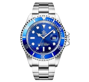 Blue Face Watch Silver Color Sports Dress Watch Luxury Business Green Hulk Watch Quartz Batman Pepsi Submariner