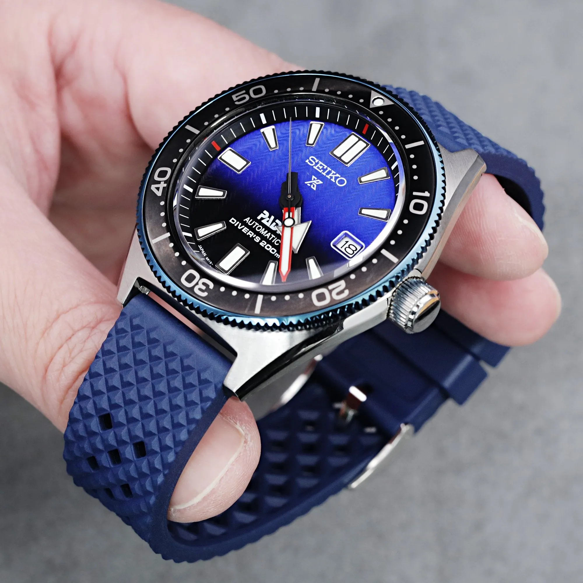 Blue Rhombus FKM Quick Release rubber strap