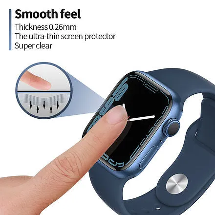 Blueo 3D Curved High Molecule material Screen Protector for Apple Watch 45 mm | Blueo