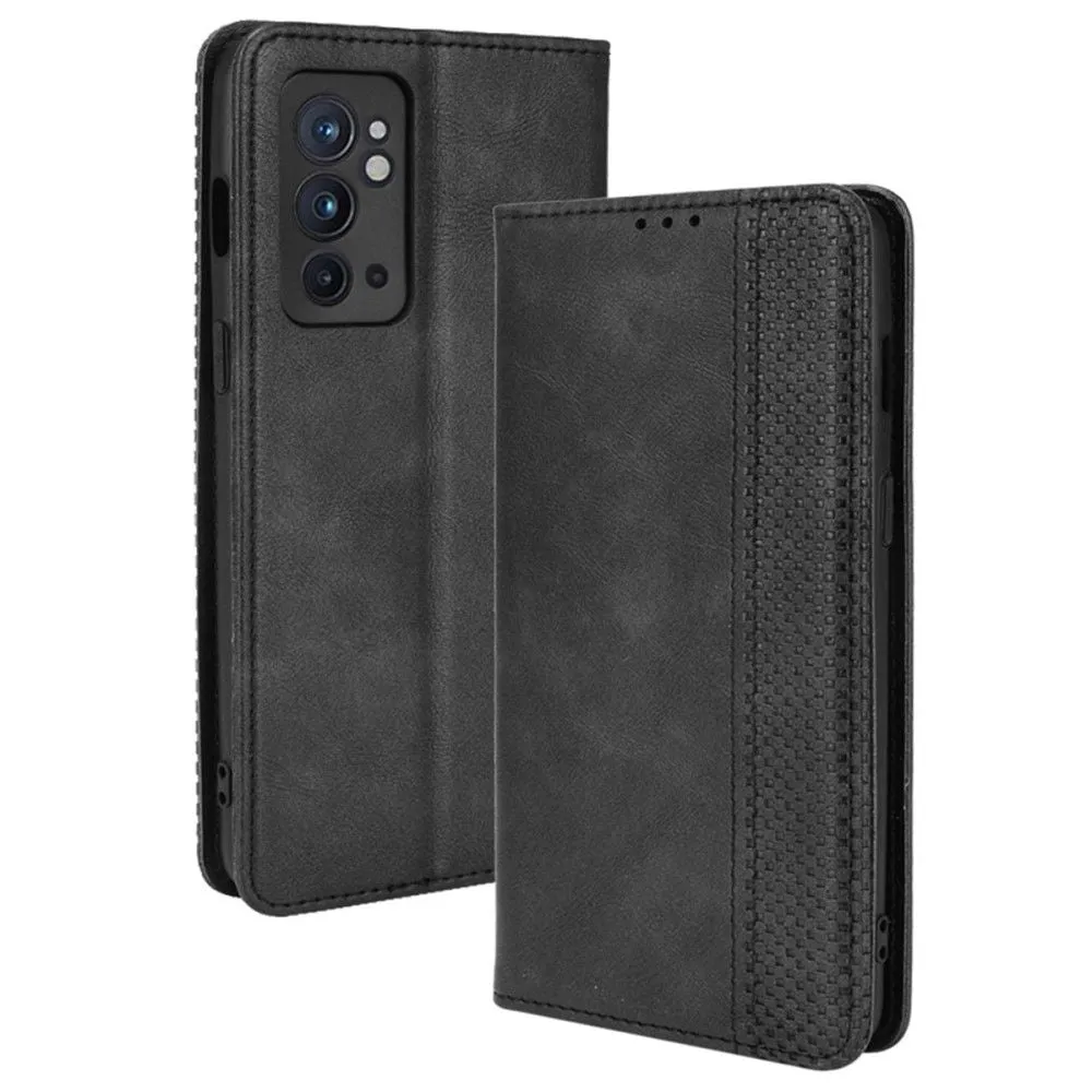 Bofink Vintage OnePlus 9RT 5G leather case - Black