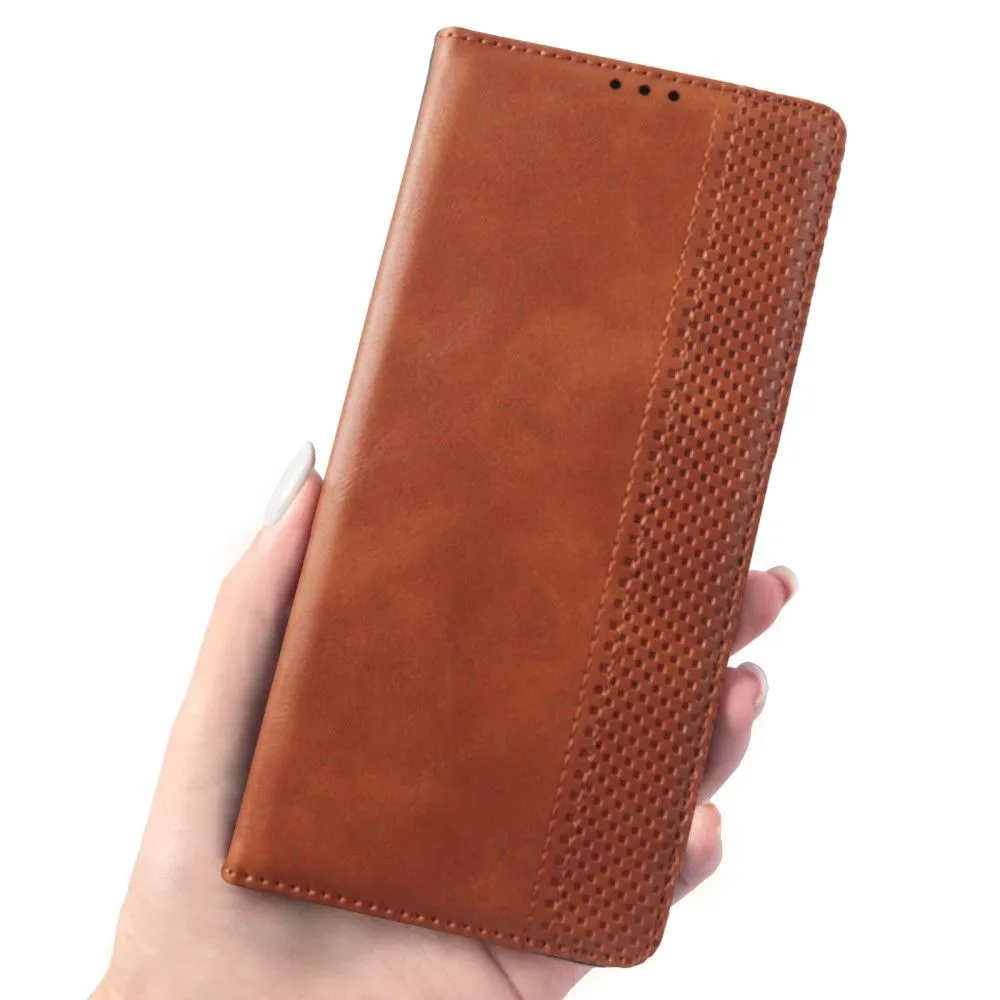 Bofink Vintage Samsung Galaxy A73 leather case - Brown