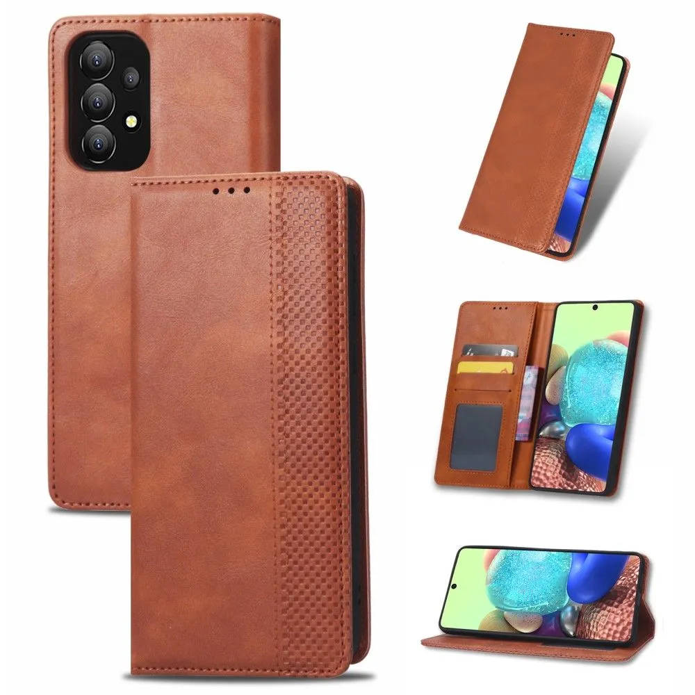 Bofink Vintage Samsung Galaxy A73 leather case - Brown