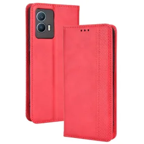 Bofink Vintage Vivo iQOO U5 leather case - Red