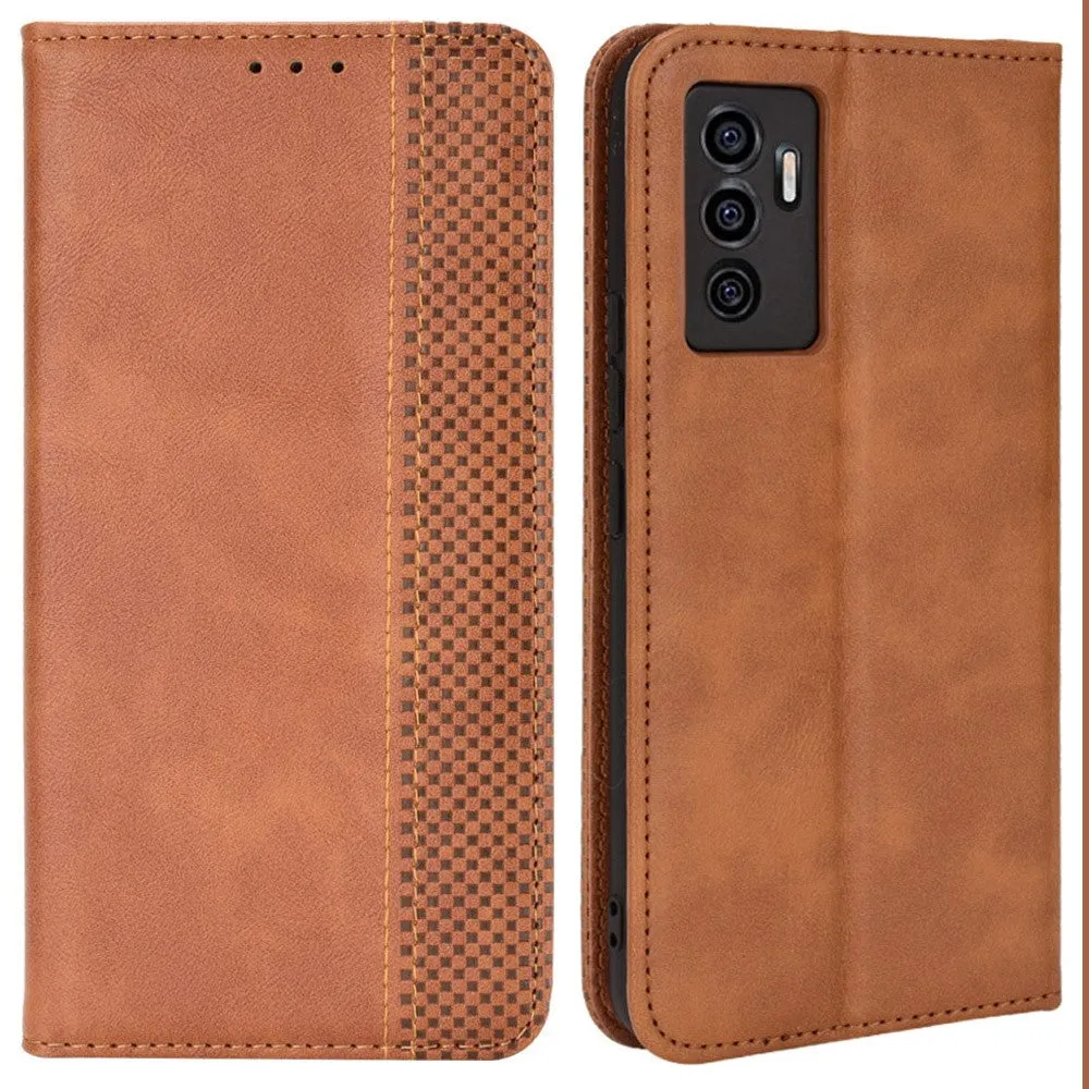 Bofink Vintage Vivo V23e 5G / V23e / S10e leather case - Brown