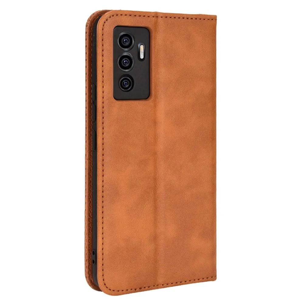 Bofink Vintage Vivo V23e 5G / V23e / S10e leather case - Brown