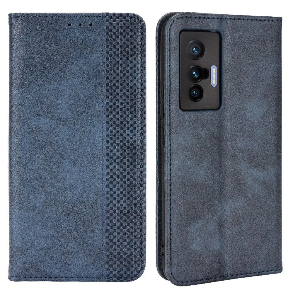 Bofink Vintage Vivo X70 leather case - Blue