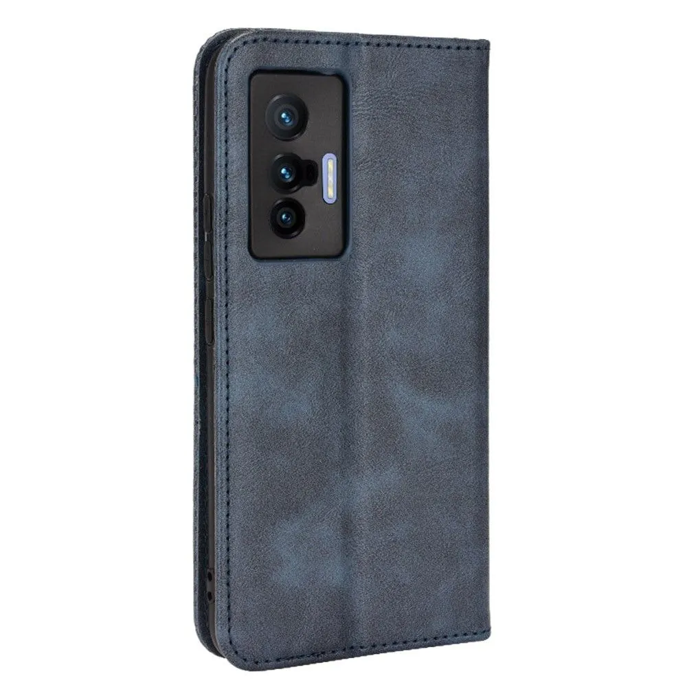 Bofink Vintage Vivo X70 leather case - Blue