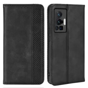 Bofink Vintage Vivo X70 Pro leather case - Black