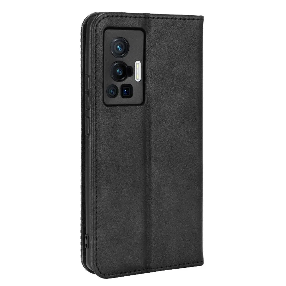 Bofink Vintage Vivo X70 Pro leather case - Black