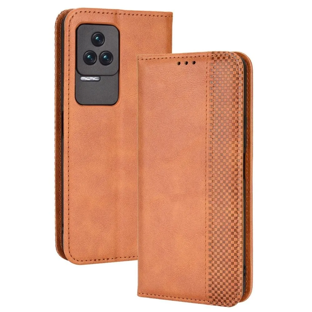 Bofink Vintage Xiaomi Redmi K40S leather case - Brown