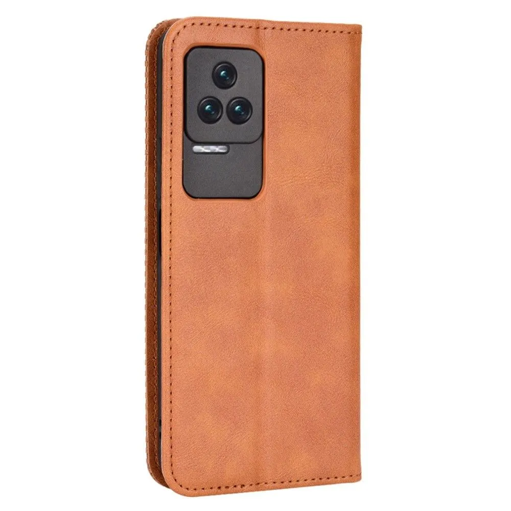 Bofink Vintage Xiaomi Redmi K40S leather case - Brown