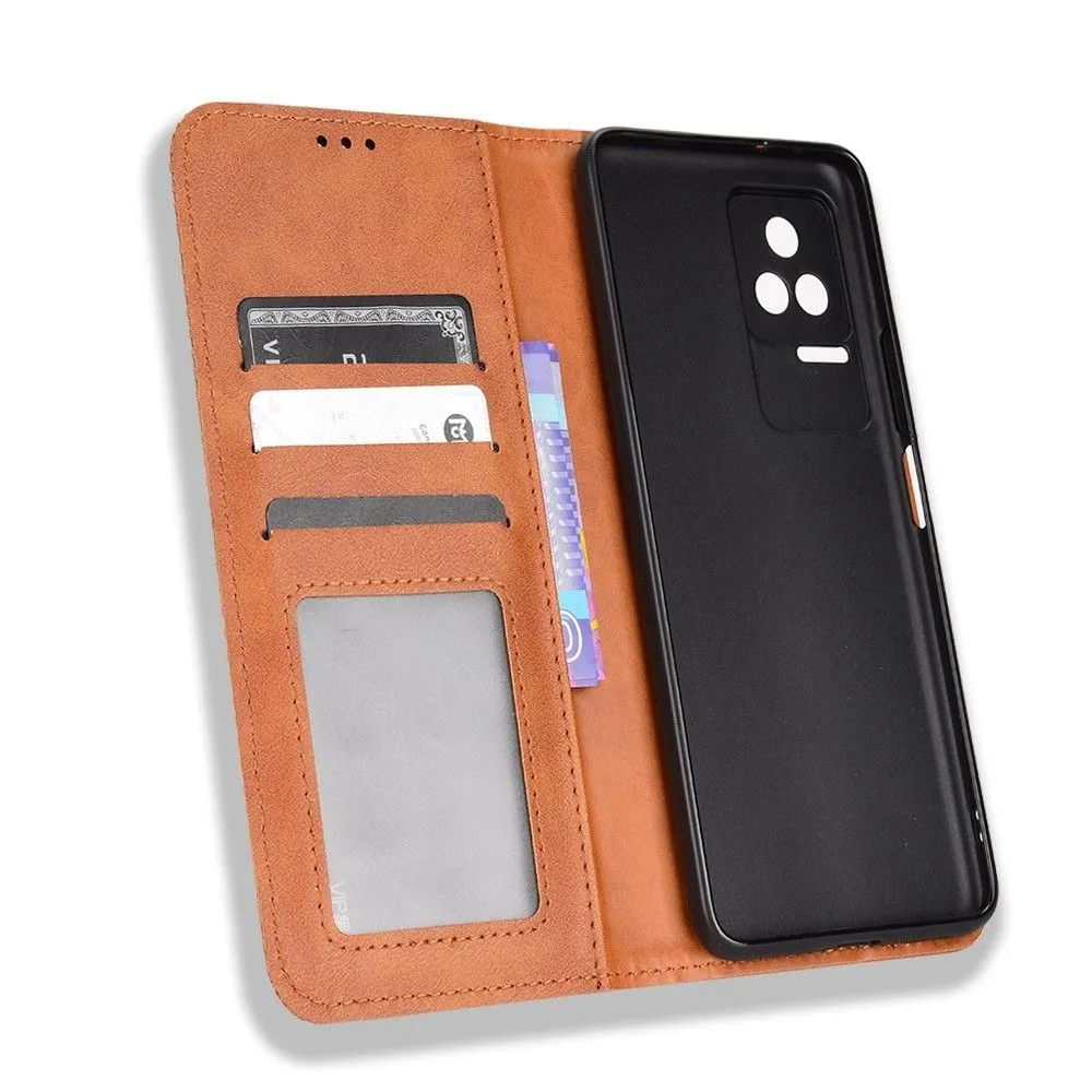 Bofink Vintage Xiaomi Redmi K40S leather case - Brown