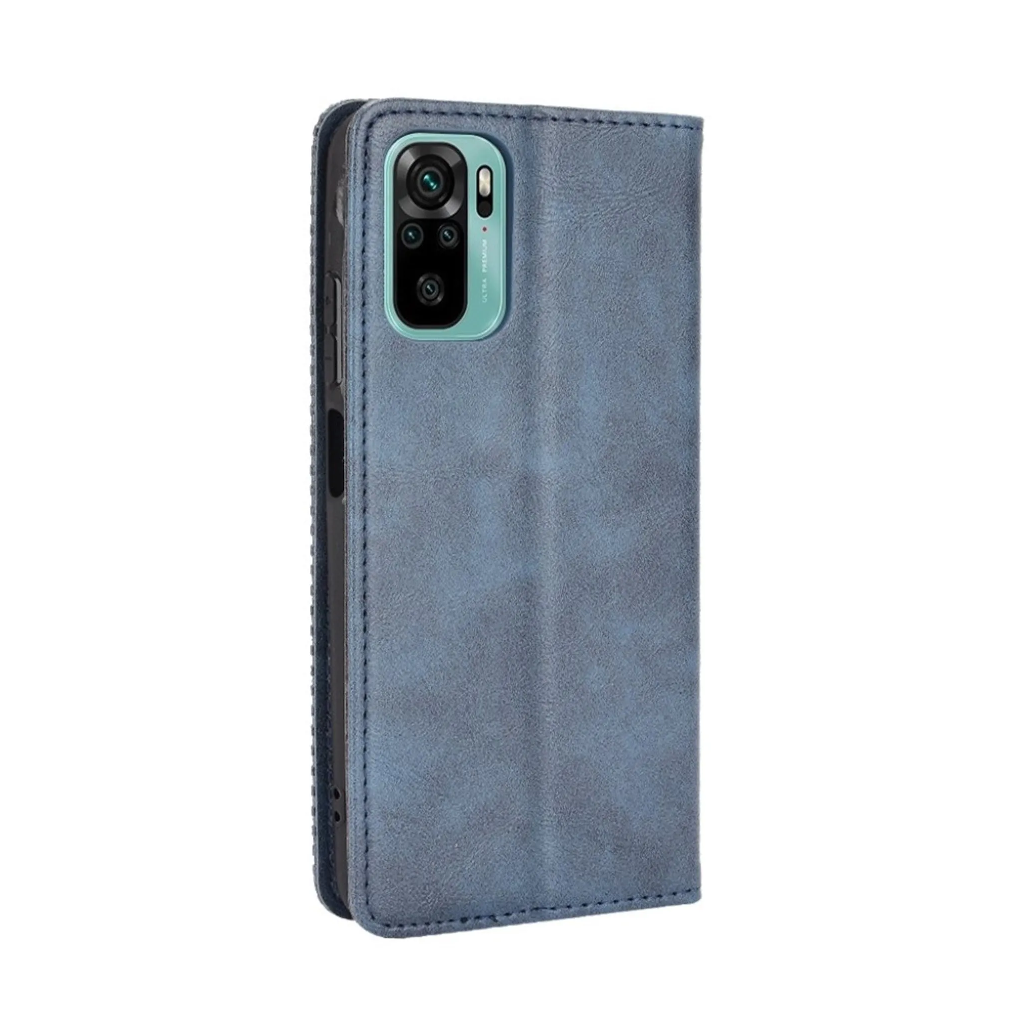 Bofink Vintage Xiaomi Redmi Note 10S leather case - Blue