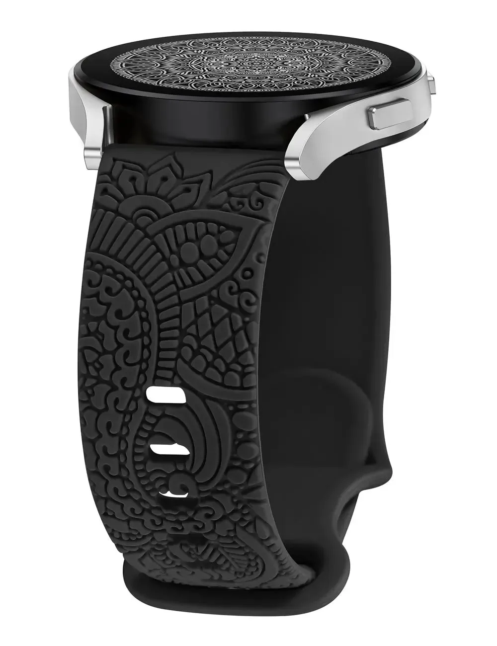 Boho Tribal Inspired Band for Samsung Galaxy Watch 6/5/4 Silicone Strap for Watch 5 Pro/Active 2