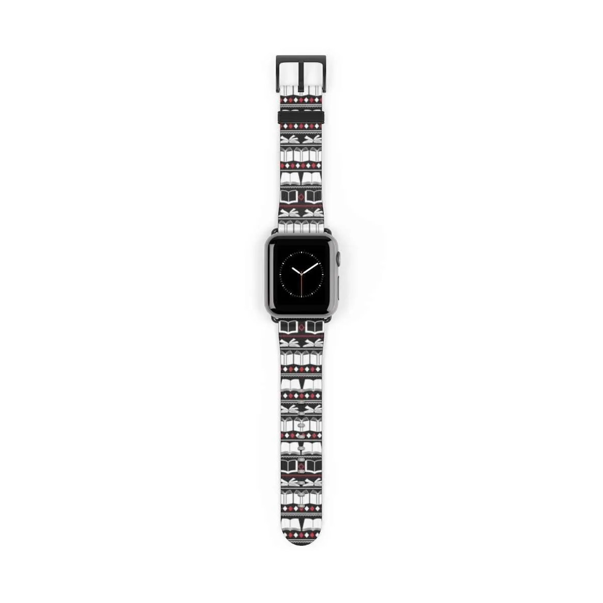 Bookish Pattern Design Watch Band for Apple Watch