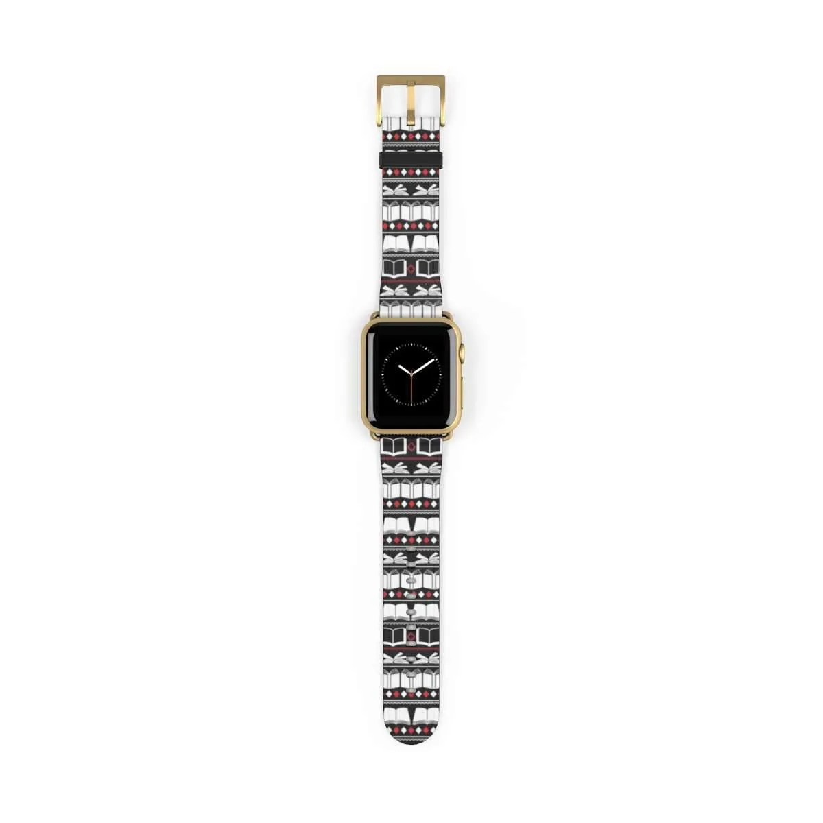 Bookish Pattern Design Watch Band for Apple Watch