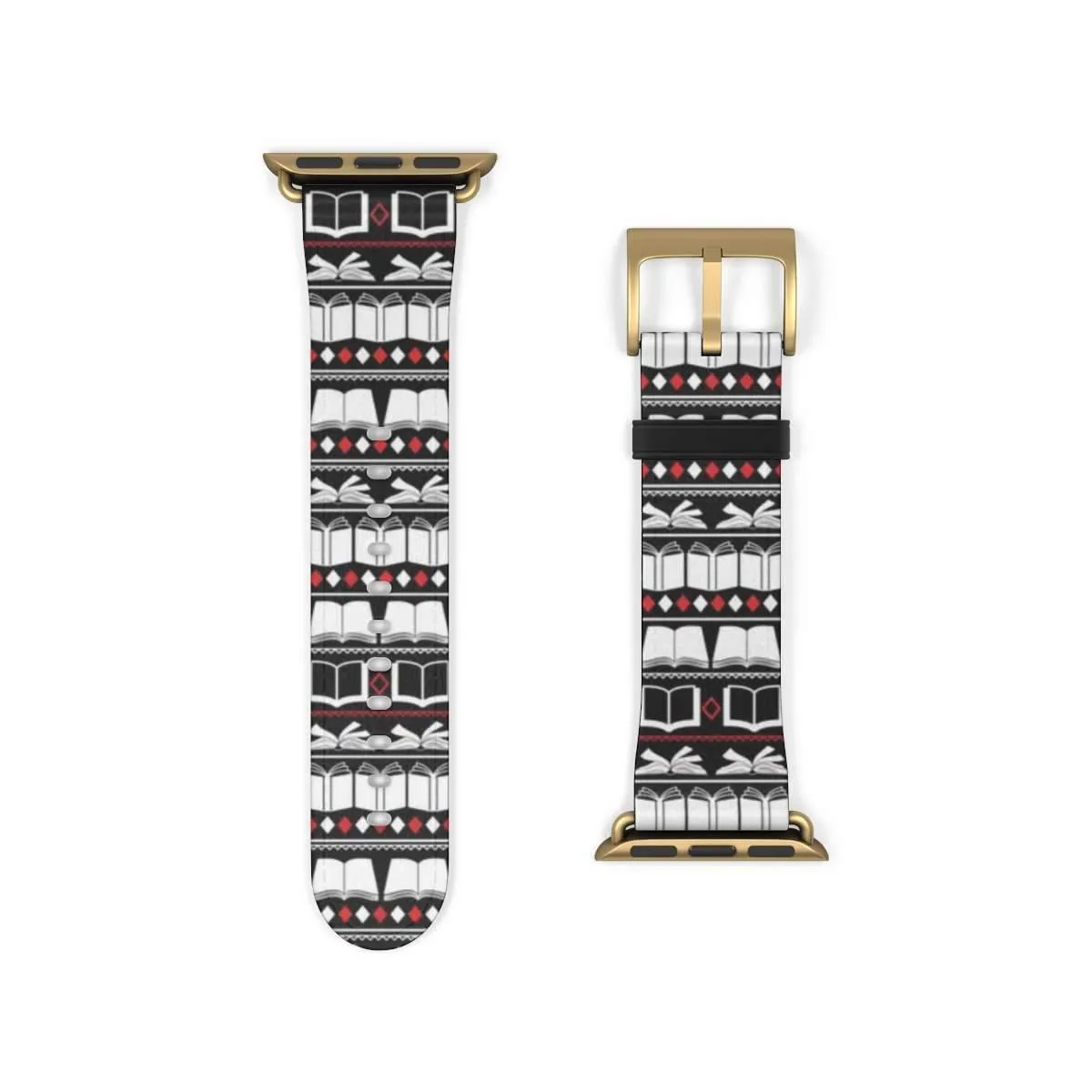 Bookish Pattern Design Watch Band for Apple Watch