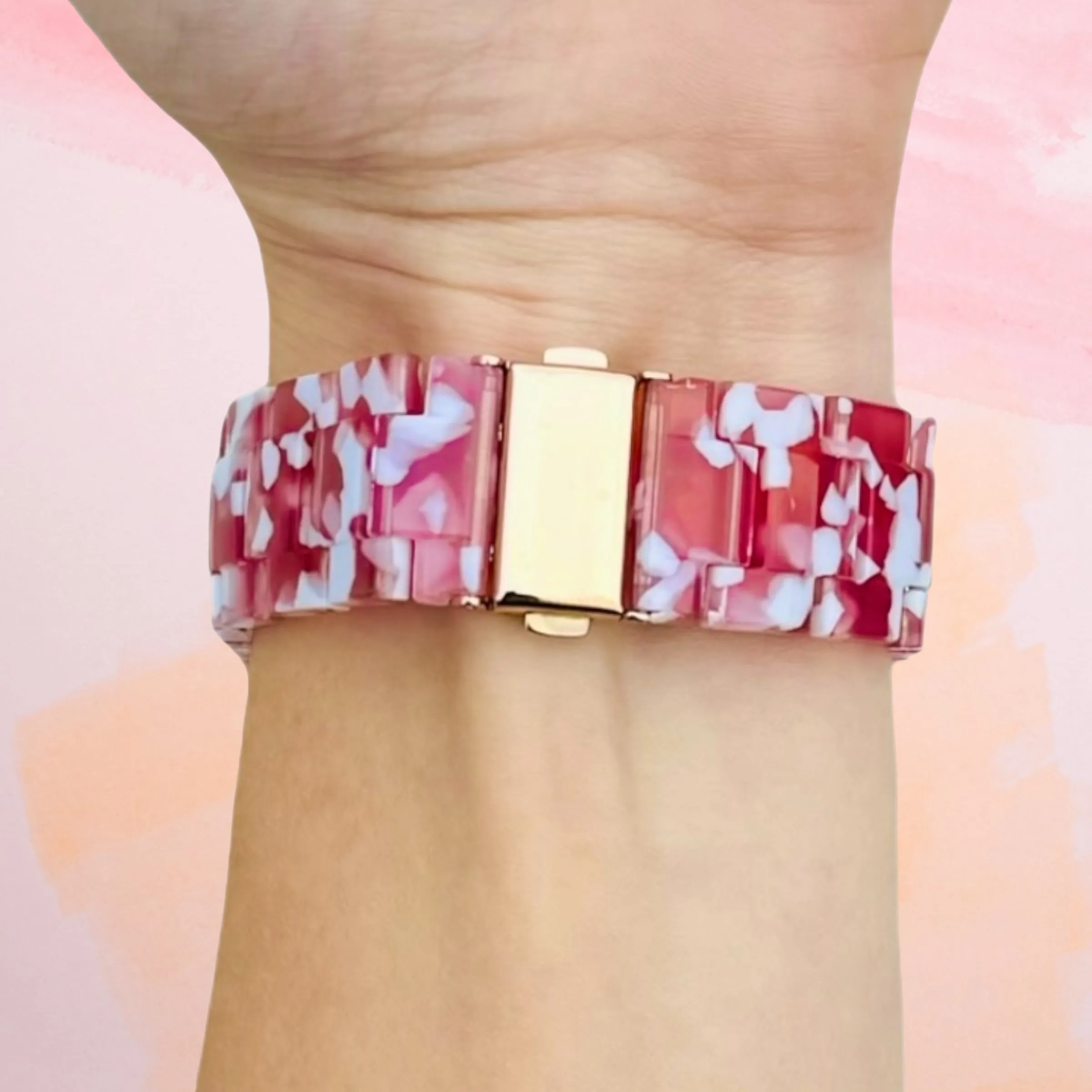 Boom Brinna Sunset, Minne & Vild Ash Stylish Resin Watch Strap