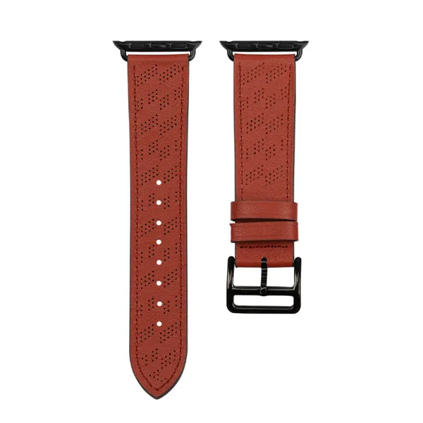 Brown Leather Apple Watch Band 棕色真皮 Apple 錶帶 KCWATCH1215