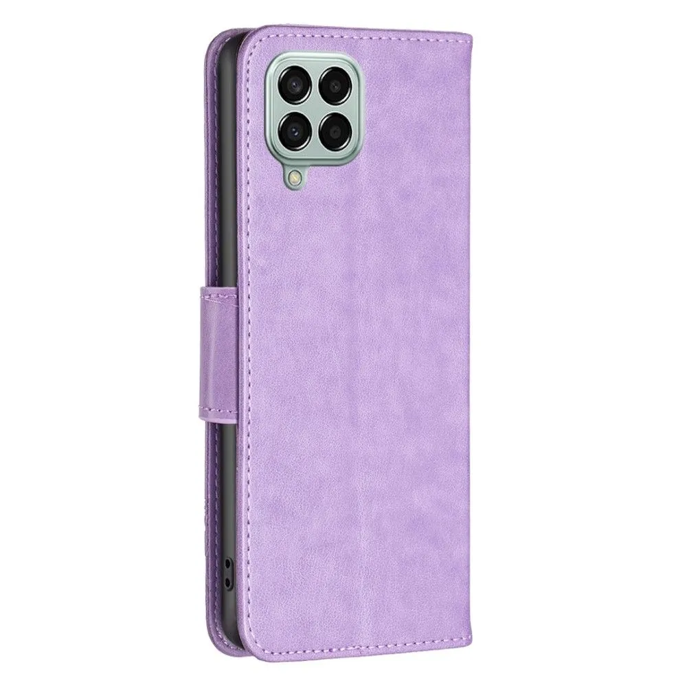 Butterfly Samsung Galaxy M33 5G flip case - Purple