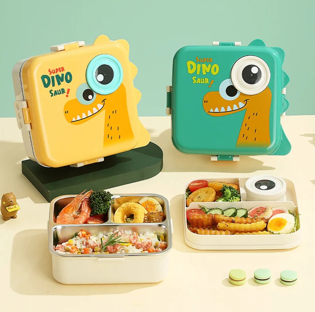 Carnival Stainless Steel Lunch Box - Dino