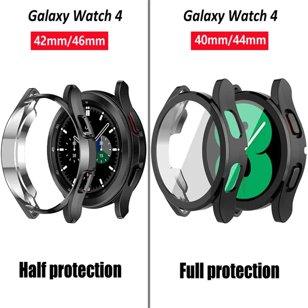 Case Strap for Samsung Galaxy Watch 4 Classic 46Mm 42Mm No Gaps Magnetic End Metal Belt Bracelet Galaxy Watch 4 40Mm 44Mm Band-Silver