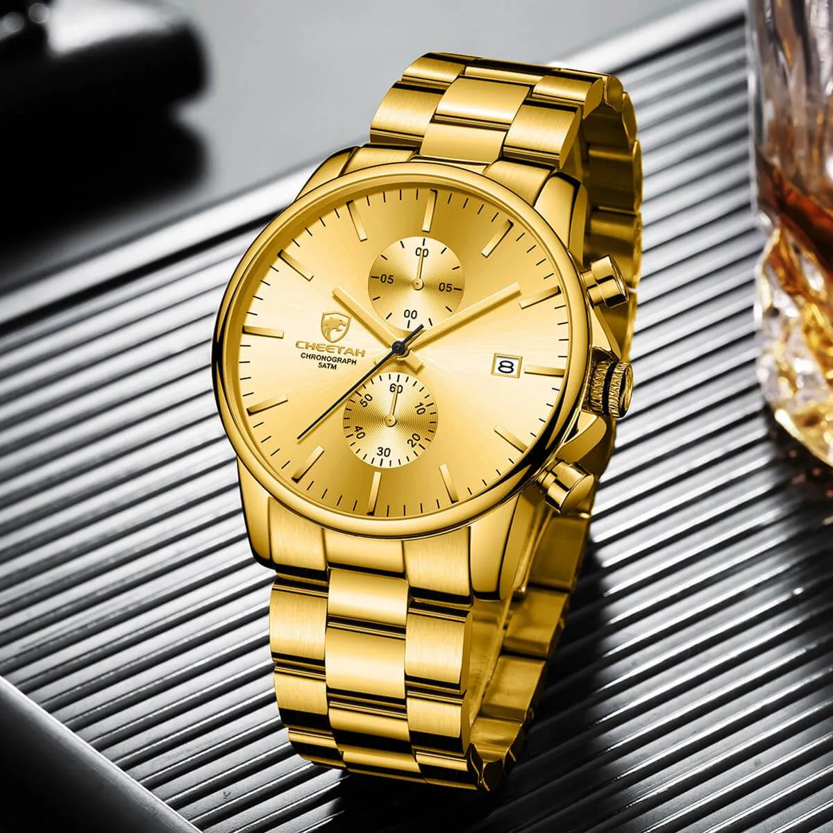 CHEETAH CH1604 ARISTO S8 - Gold Chronograph Watch