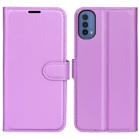 Classic Motorola Moto E30 / E40 flip case - Purple