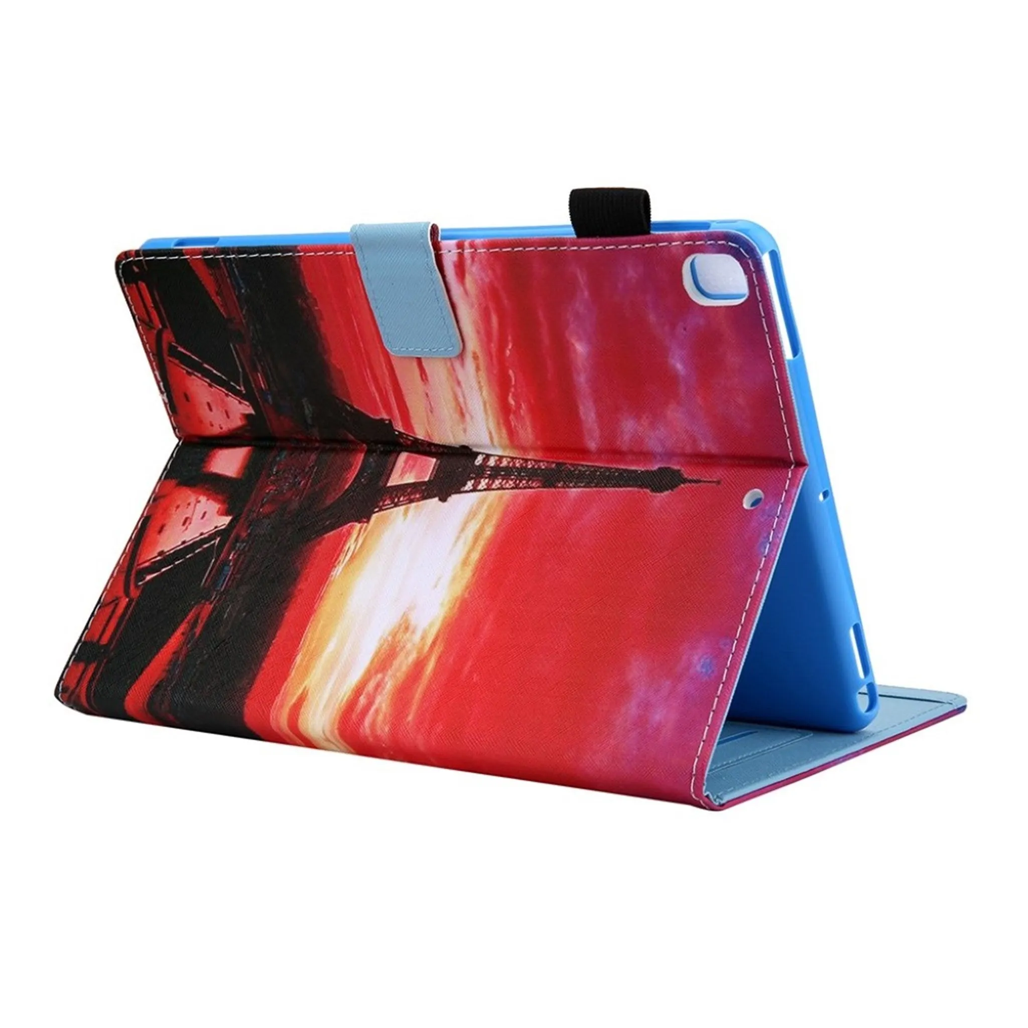 Cool patterned leather flip case for iPad (2018) - Tower