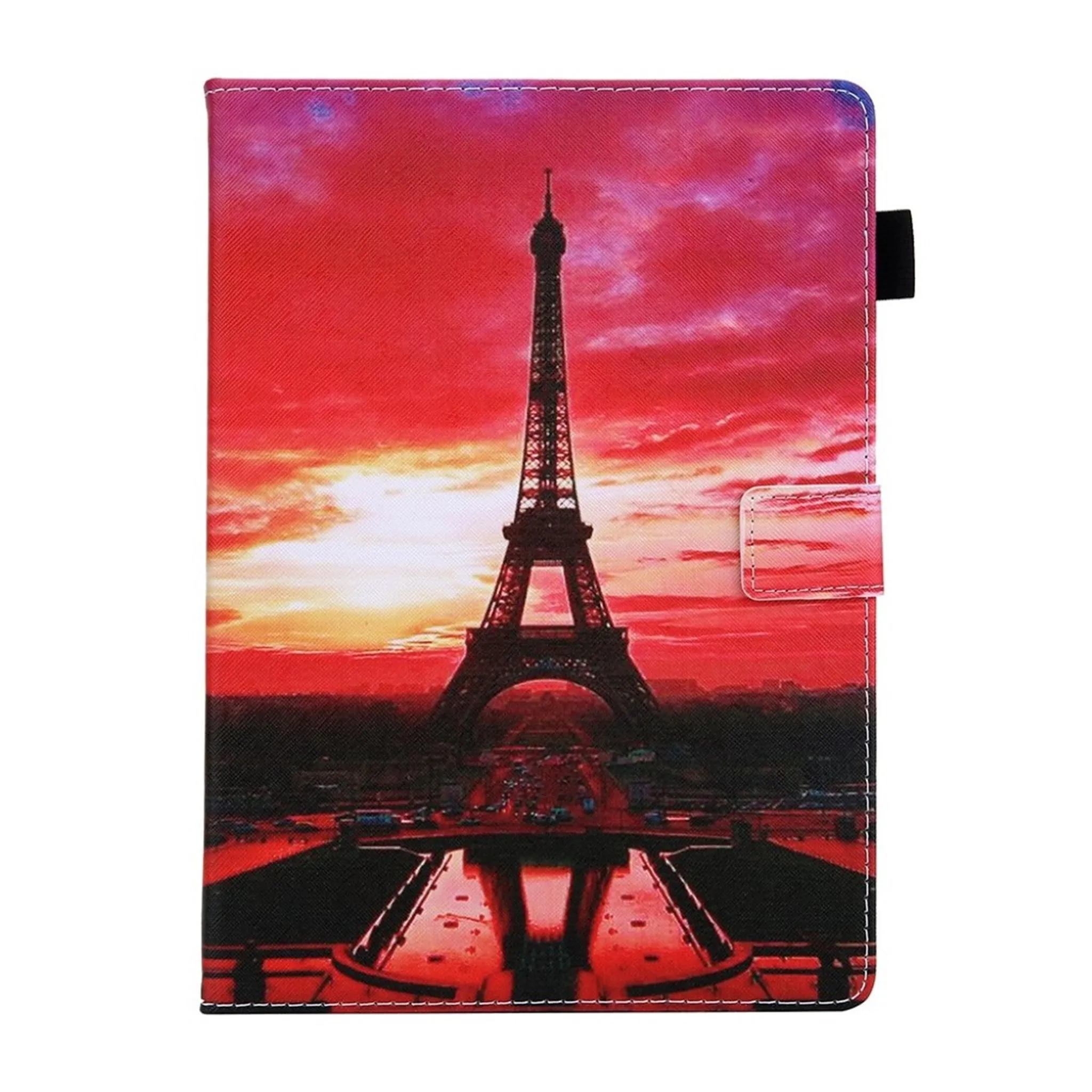 Cool patterned leather flip case for iPad (2018) - Tower