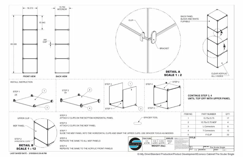 Customizable Display Shelf - SCube System