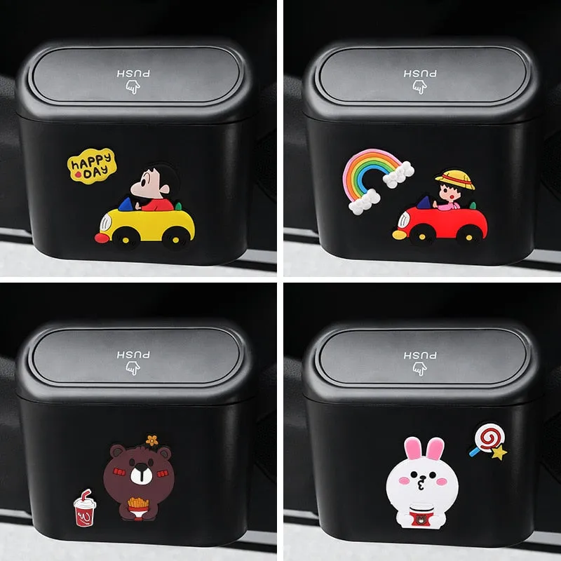 Cute Cartoon Car Door Trash Can