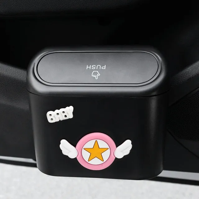 Cute Cartoon Car Door Trash Can