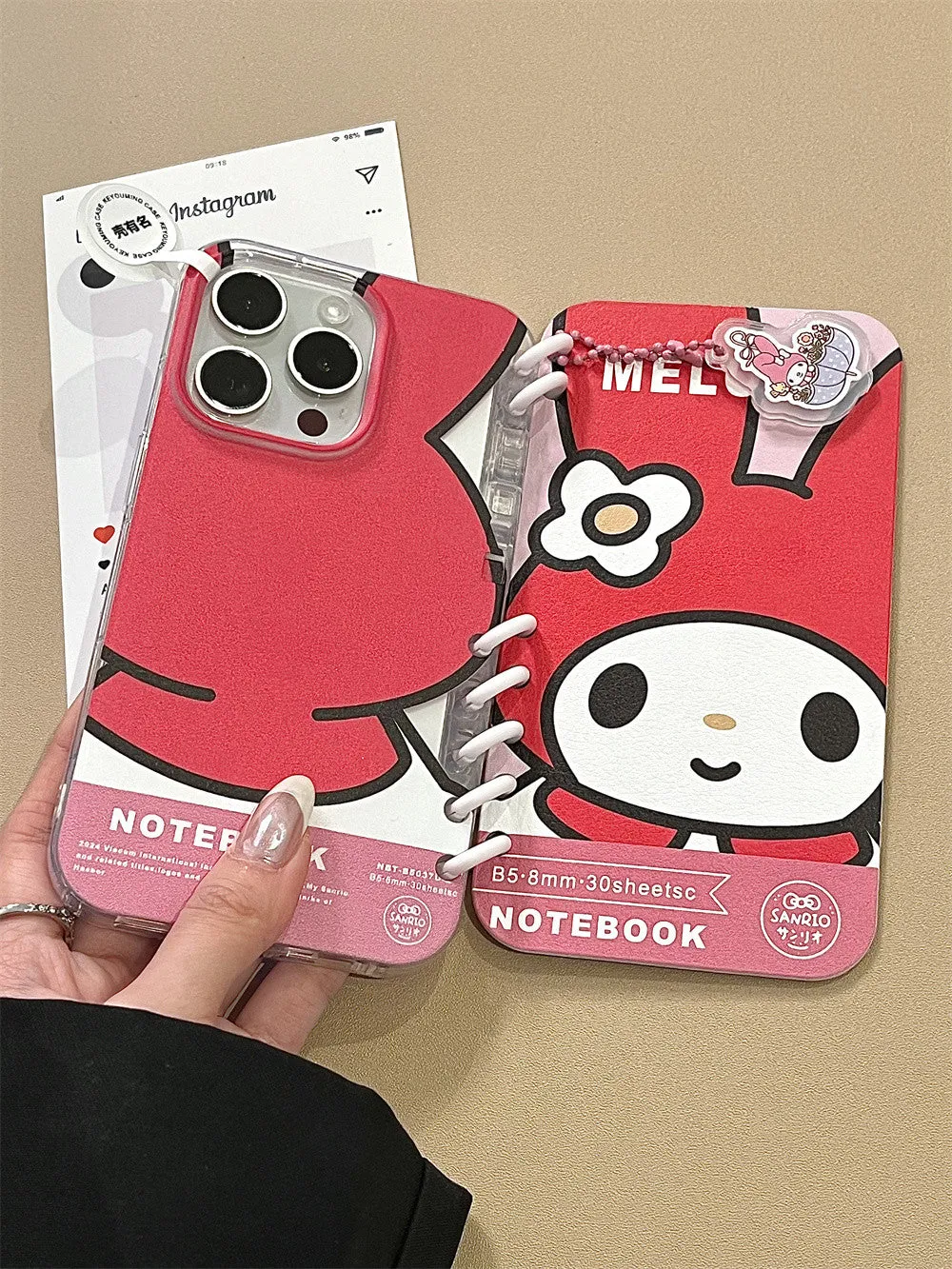 Cute Flip Book Folding Phone Case