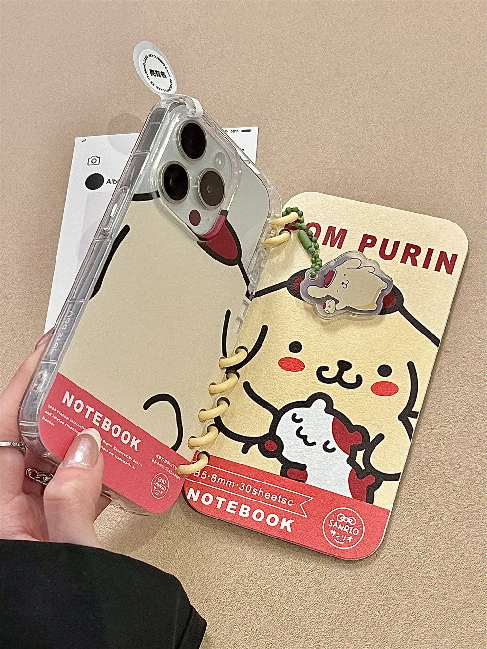 Cute Flip Book Folding Phone Case