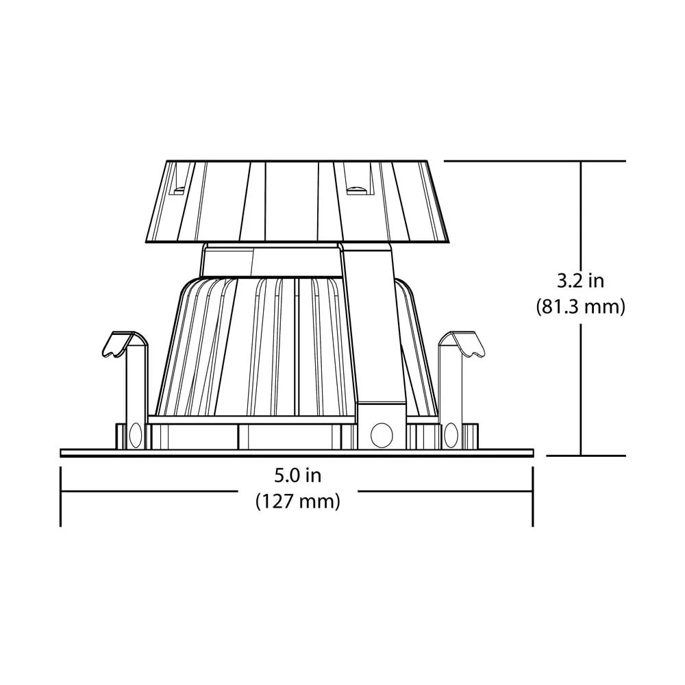 DCG Series 4 in. White Gimbal LED Recessed Downlight, 4000K