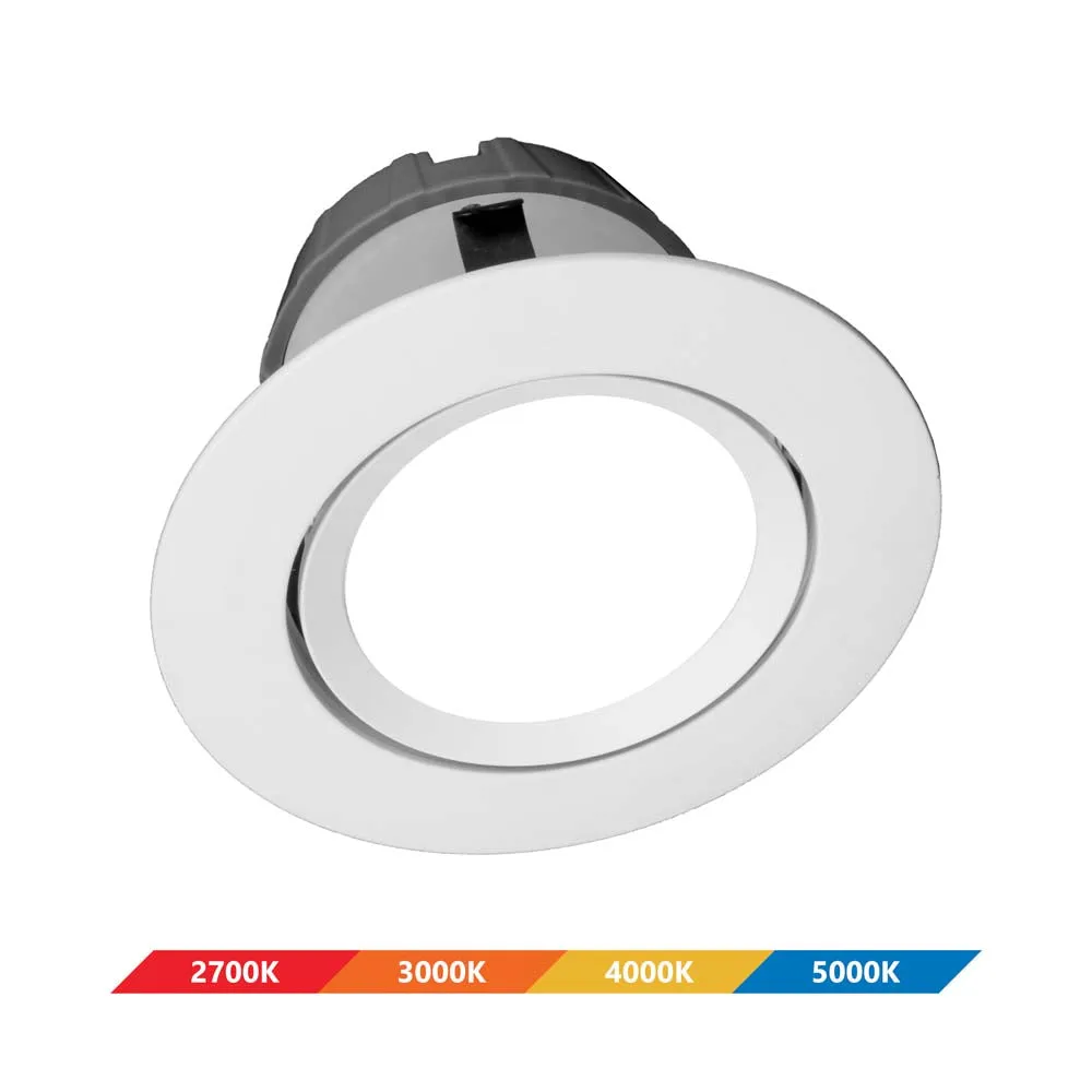 DCG Series 4 in. White Gimbal LED Recessed Downlight, 4000K