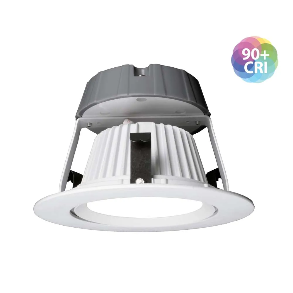 DCG Series 4 in. White Gimbal LED Recessed Downlight, 4000K