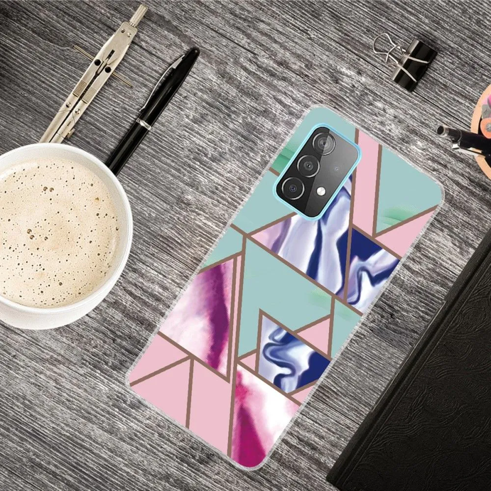 Deco Samsung Galaxy A73 case - Triangle Blitz Pattern