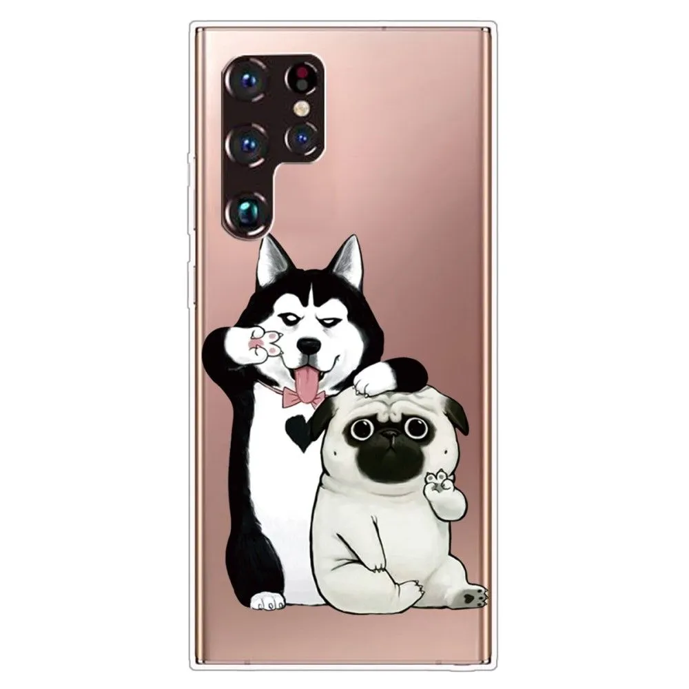 Deco Samsung Galaxy S22 Ultra case - Husky and Shar-Pei