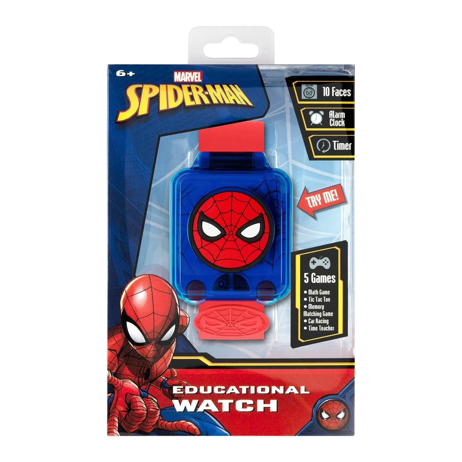 Disney Marvel Spiderman Red Strap Learning Watch