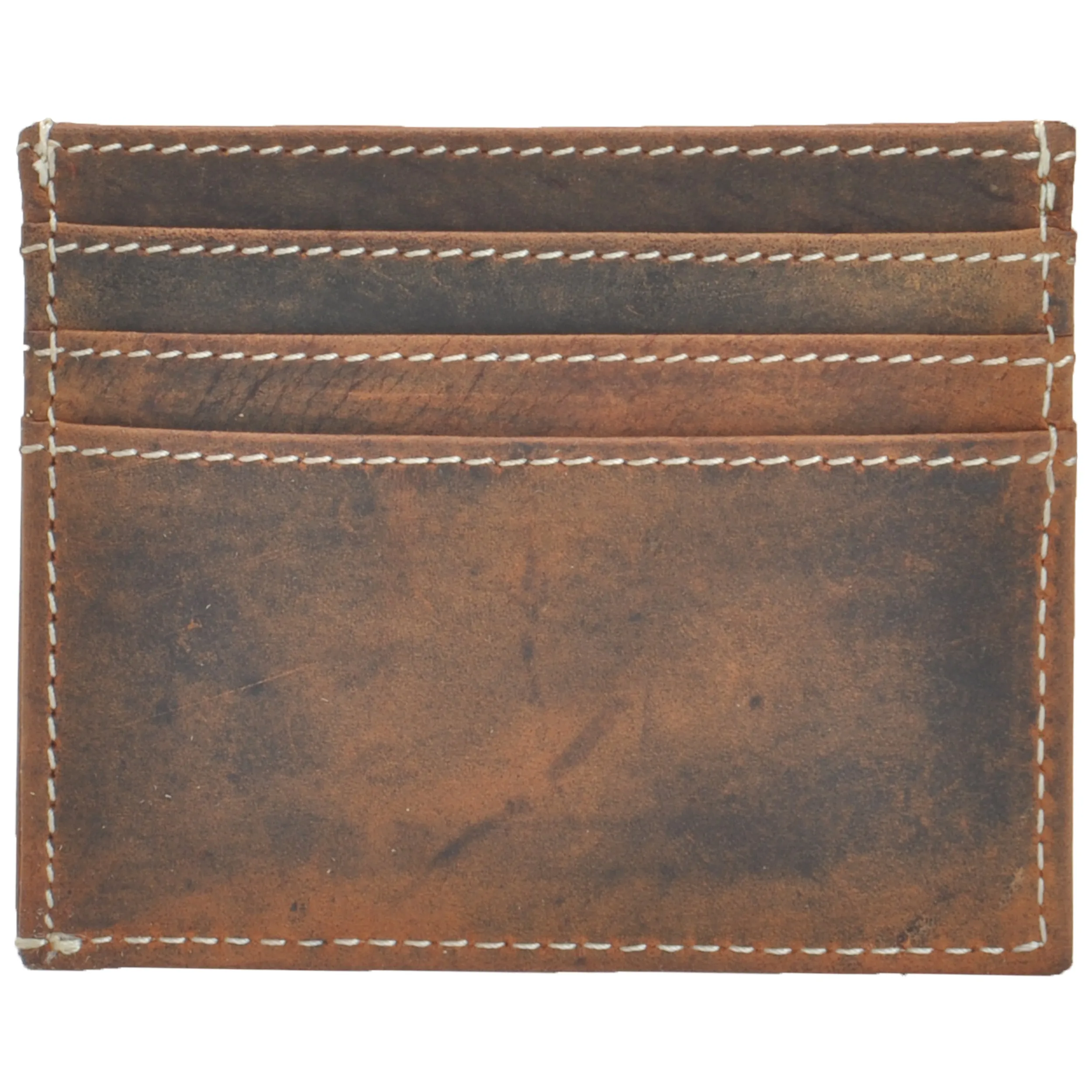 Distressed Leather  Card Case /Shirt Wallet #GW707