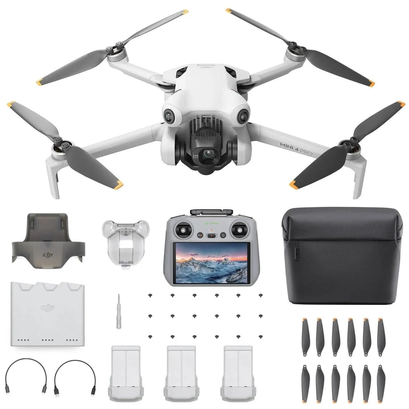 DJI Mini 4 Pro Drone Fly More Combo DJI RC 2 Controller Batteries Bag