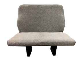 Double Feather Handi-Flip Bus Seat in Charcoal Olefin Cloth