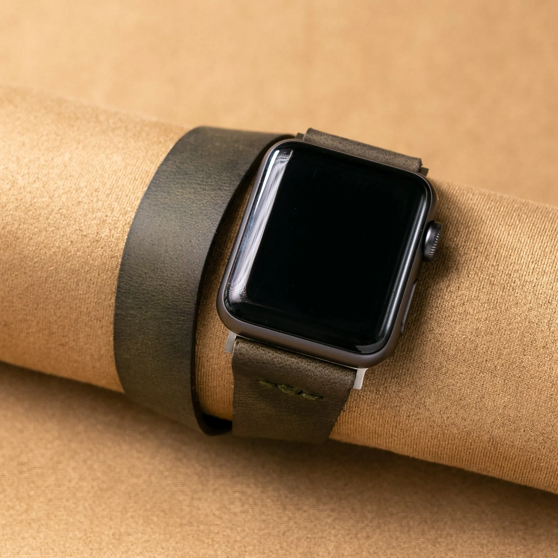 Double Tour Apple Watch Leather Strap