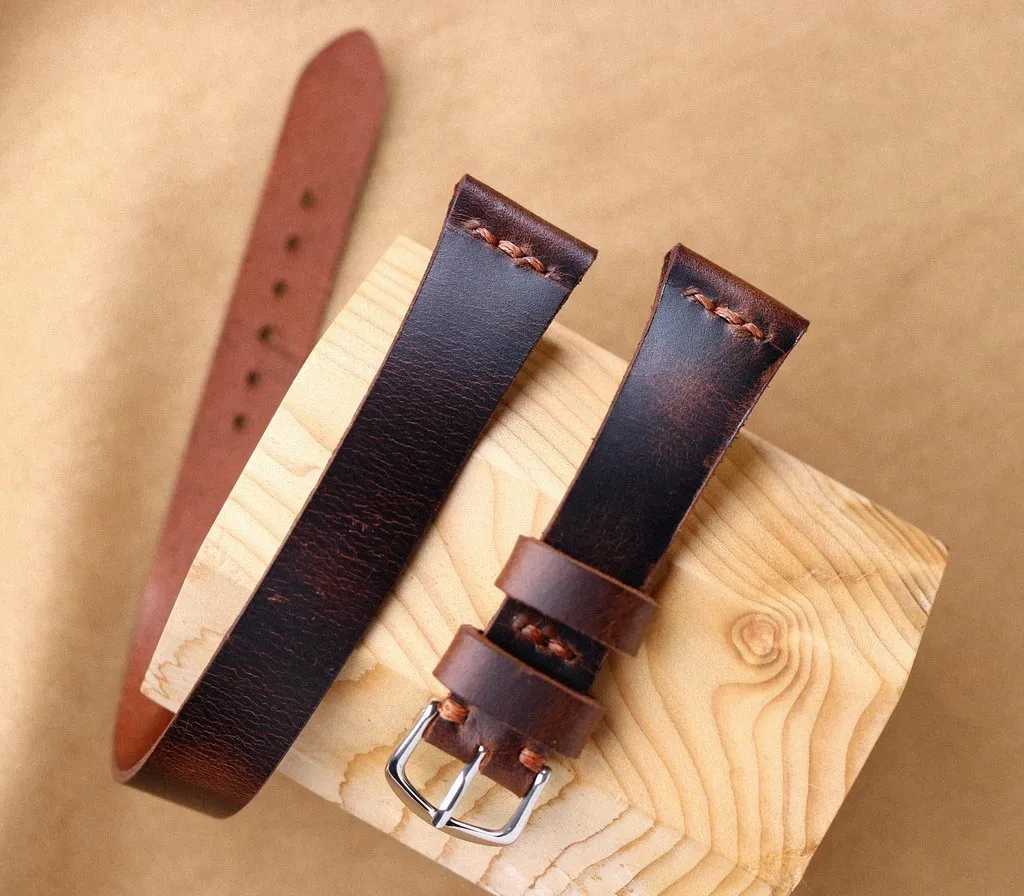 Double Tour Apple Watch Leather Strap