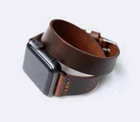 Double Tour Apple Watch Leather Strap