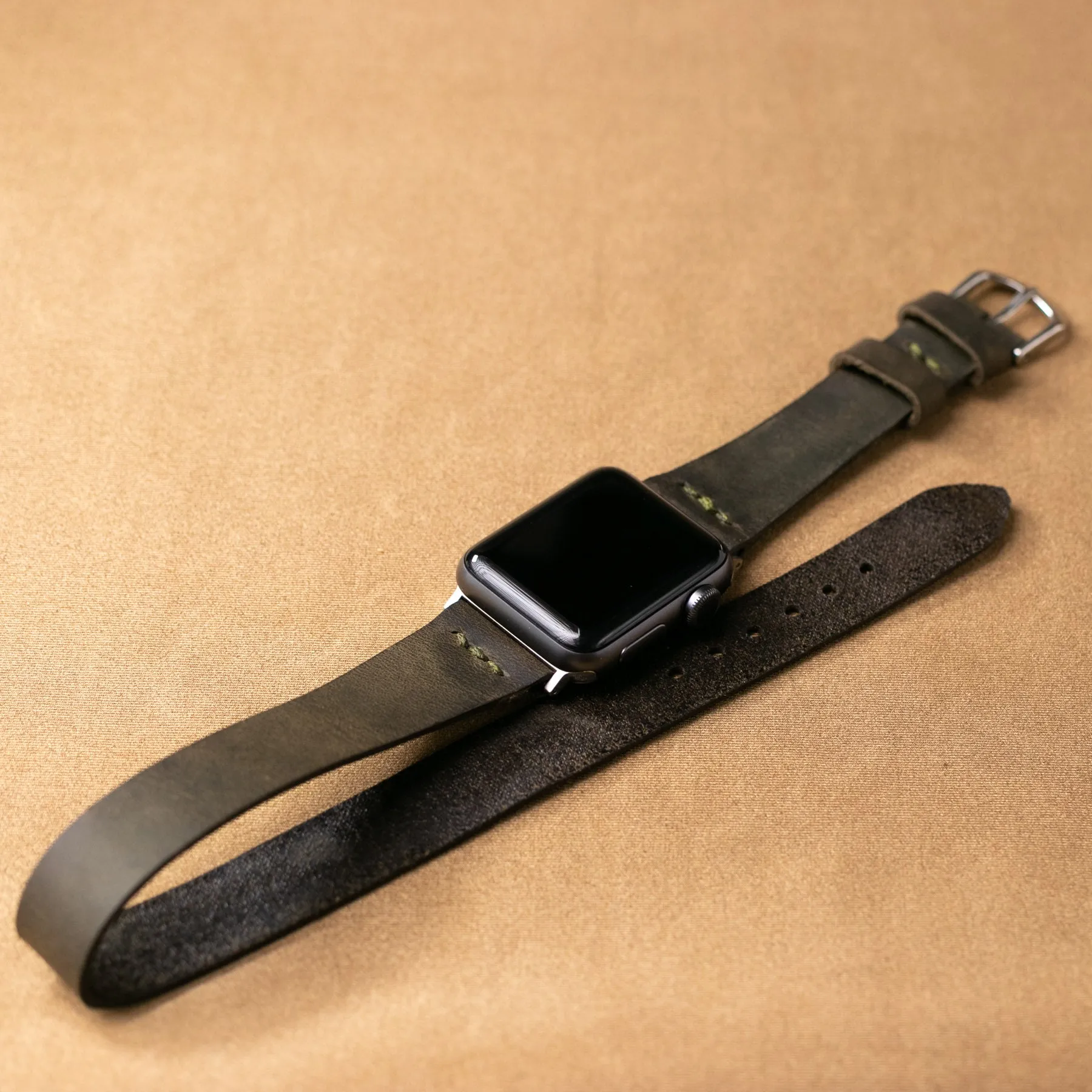 Double Tour Apple Watch Leather Strap