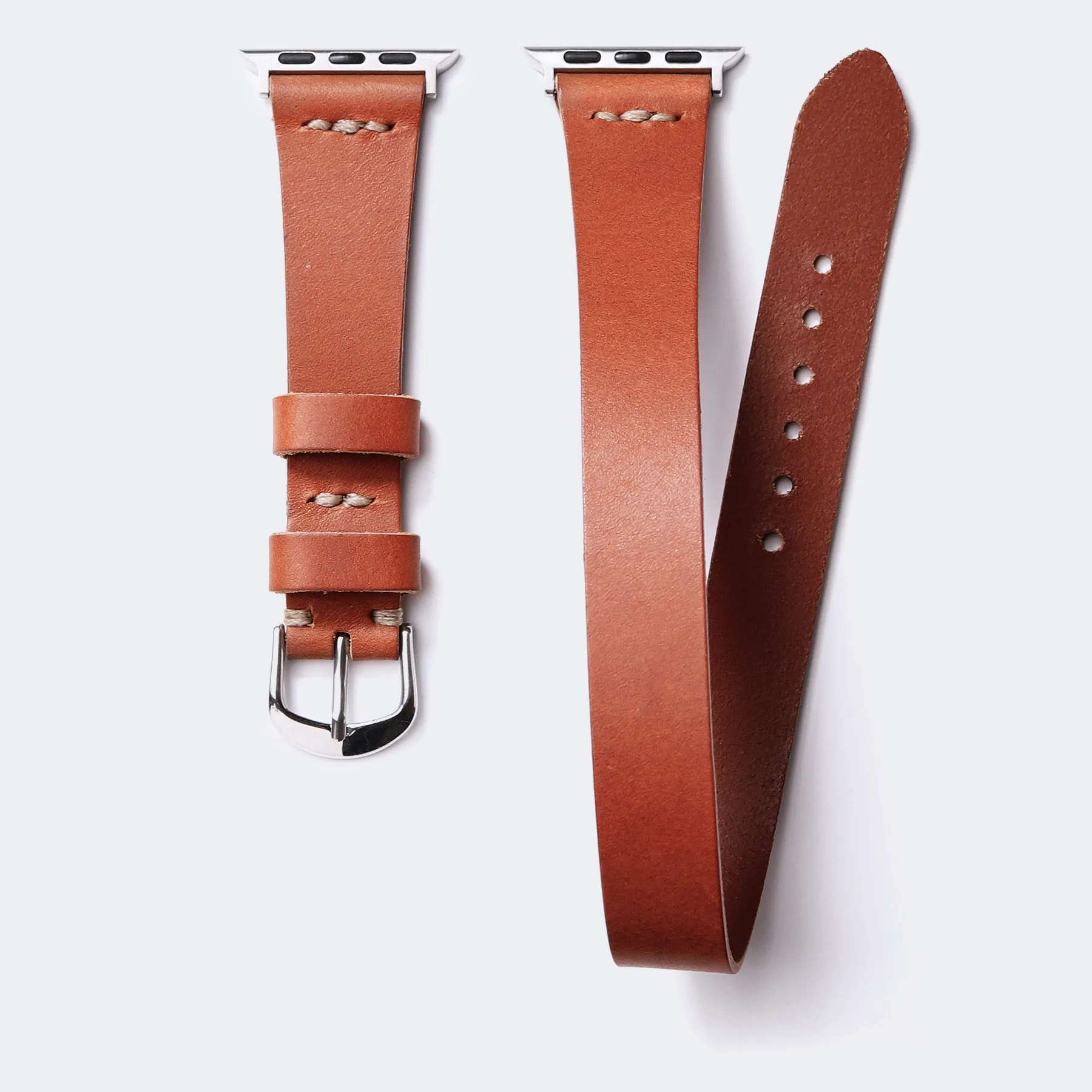 Double Tour Apple Watch Leather Strap